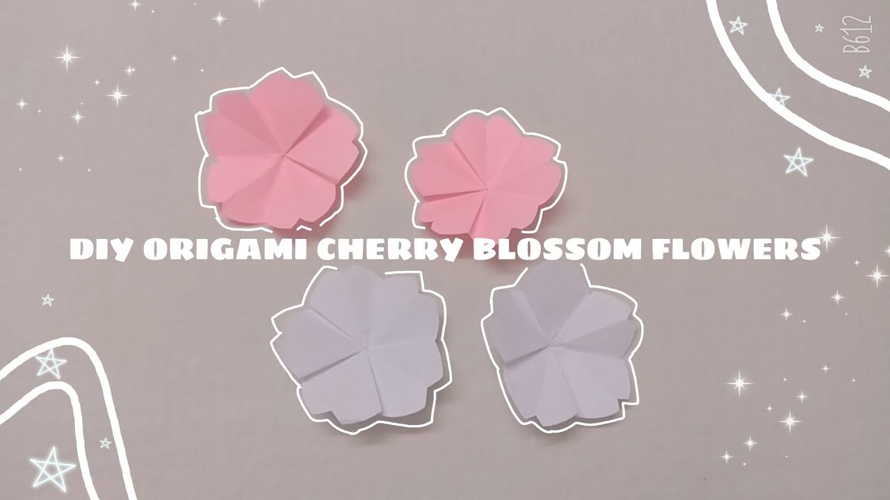 ???? DIY cherry blossom flower :: origami ????