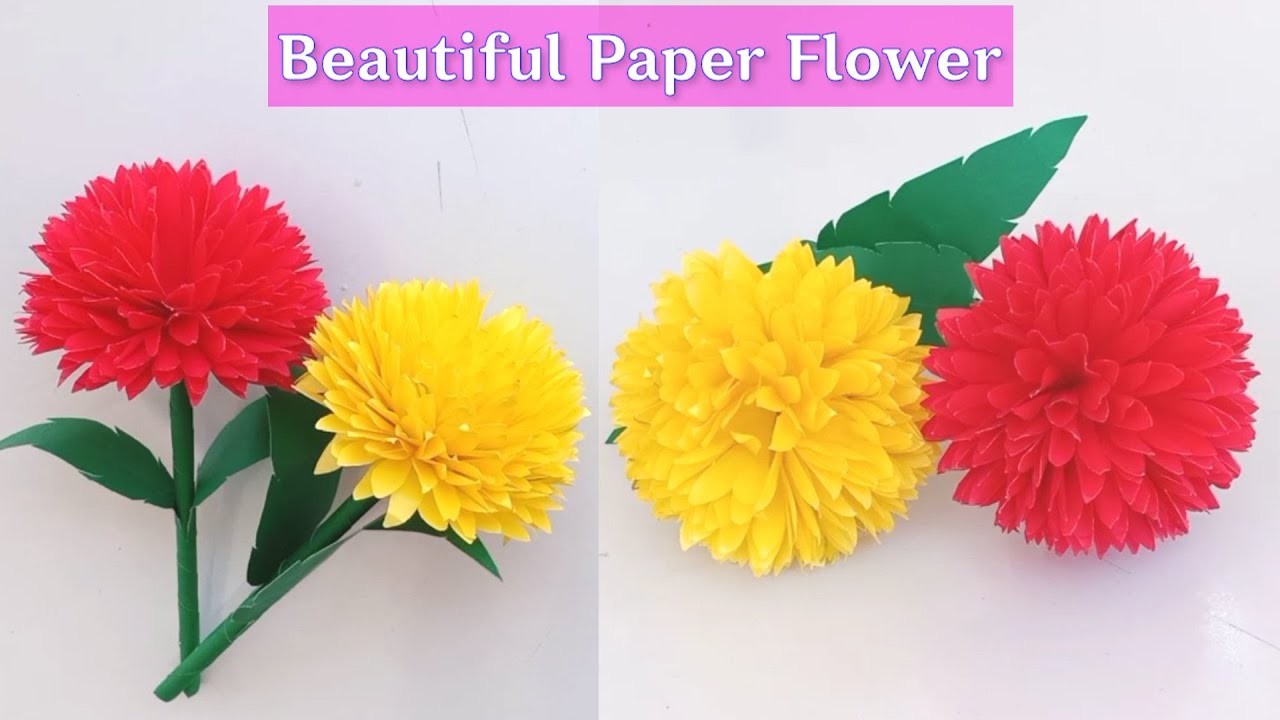 Easy Paper Flowers | kagojer ful | ful banano | ফুল বানানো | Paper craft.Beautiful Flower making