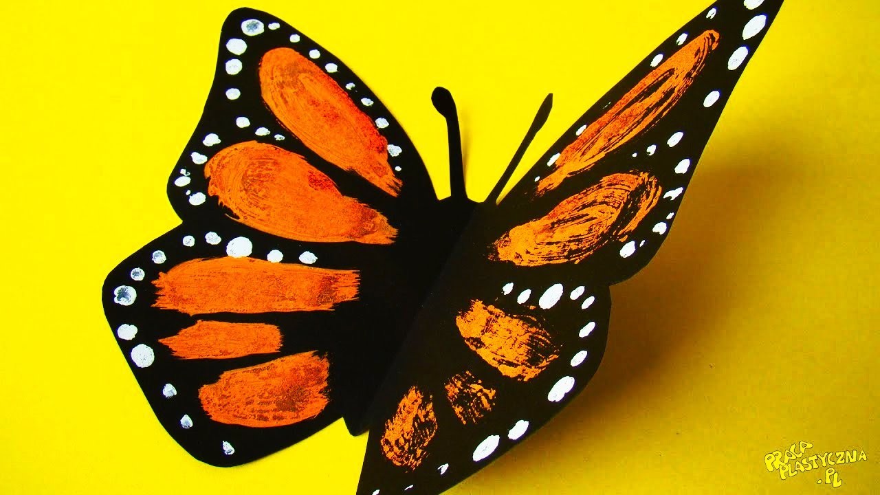 Jak zrobić motyla? | Motyl z papieru | Praca plastyczna | Przedszkole