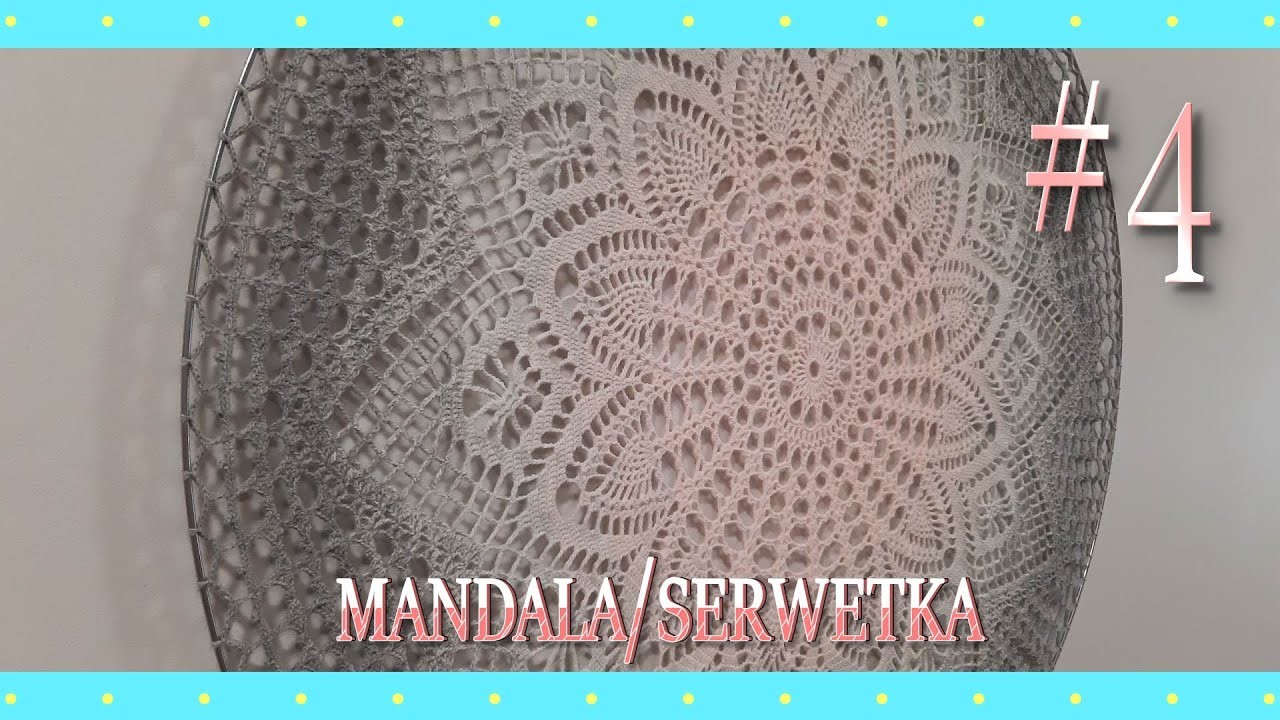 Mandala.serwetka na szydełku #4.5 (rzędy 38-45)