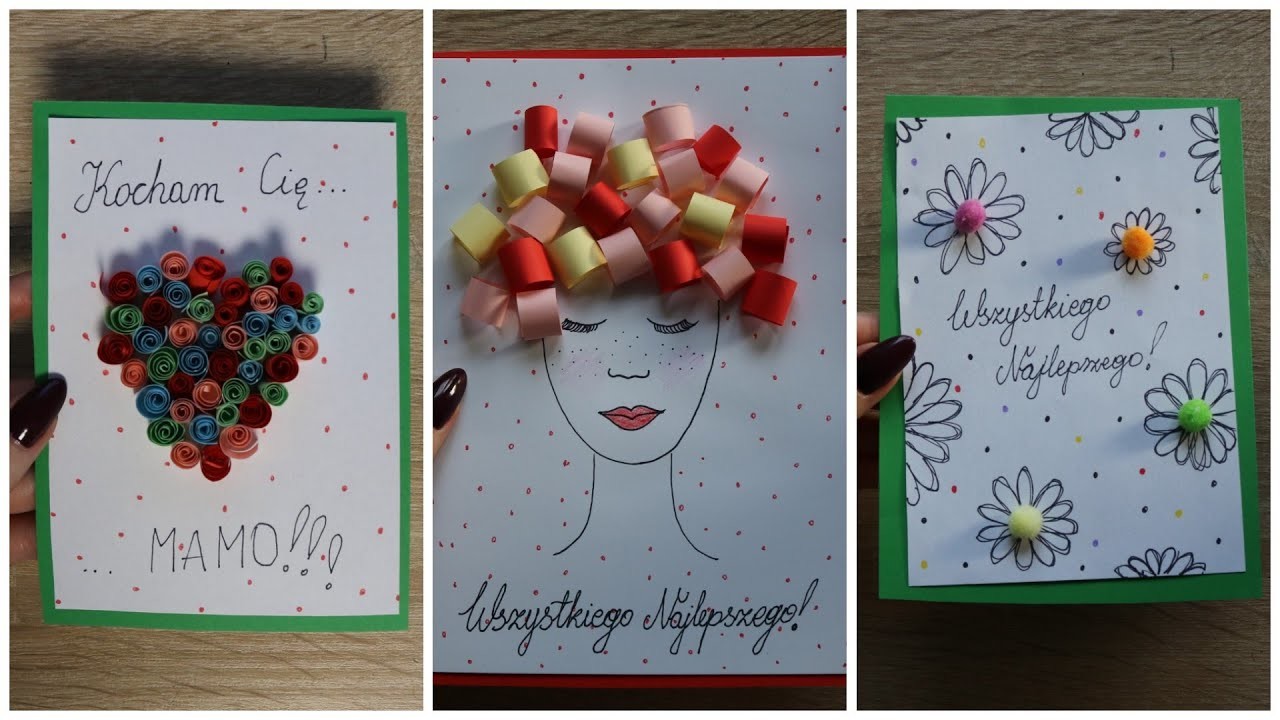 Ręcznie robione kartki na Dzień Mamy | Mother's Day Cards DIY
