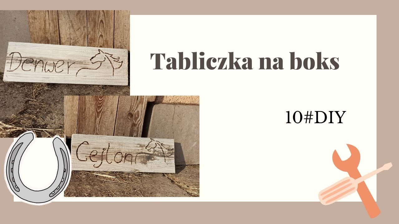 Tabliczka na boks |11#DIY |Stajnia Przydomowa