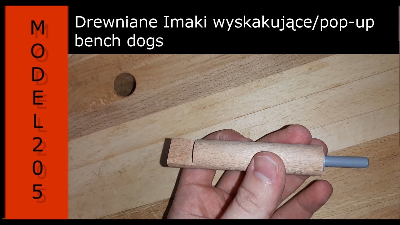 37. Drewniane imaki pieski do strugnicy wyskakujące.pop-up bench dogs