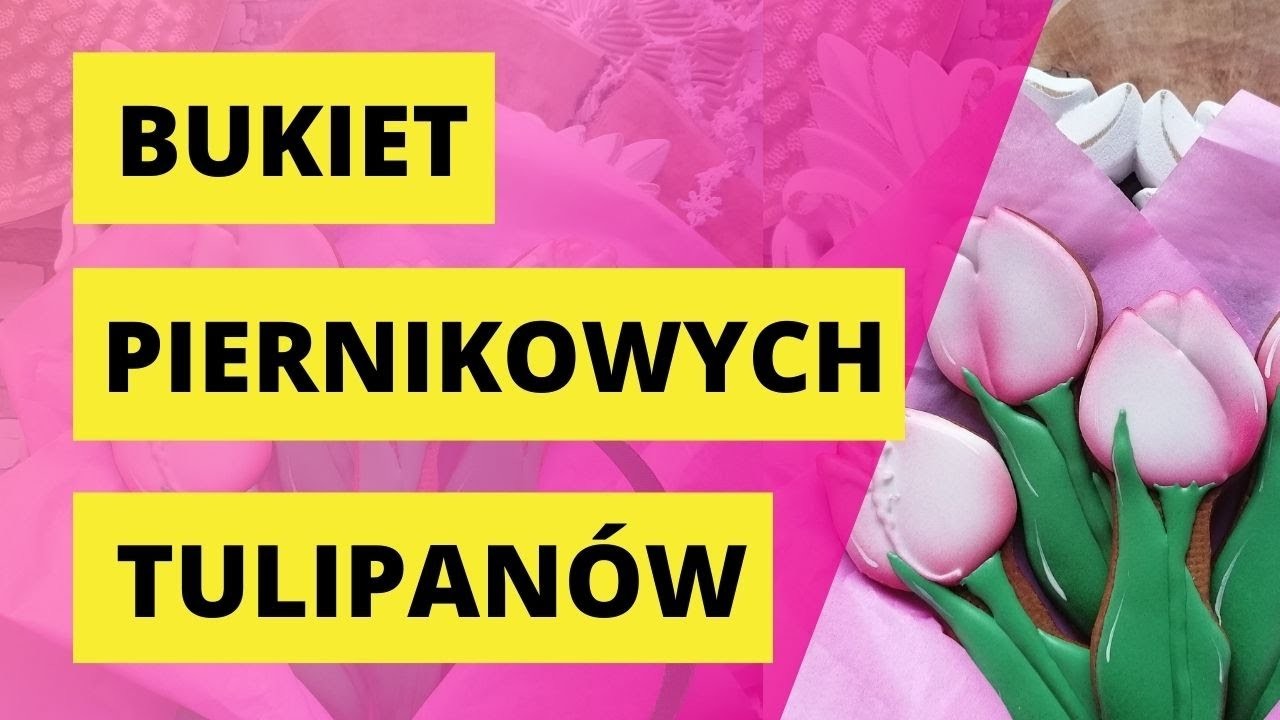 Bukiet piernikowych tulipanów