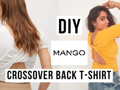 DIY MANGO Crossover back T-shirt | @meerakaneria