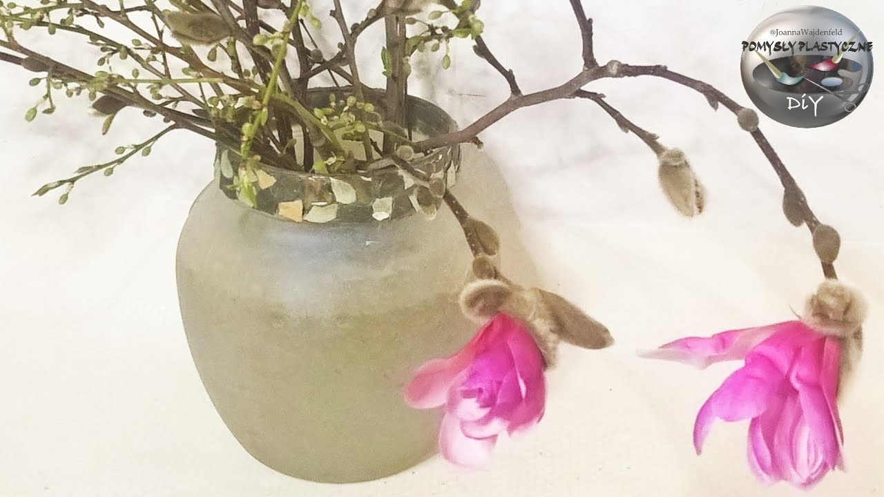 Jak zrobić wazon ze słoiczka wykończony mozaiką - Pomysły plastyczne DiY