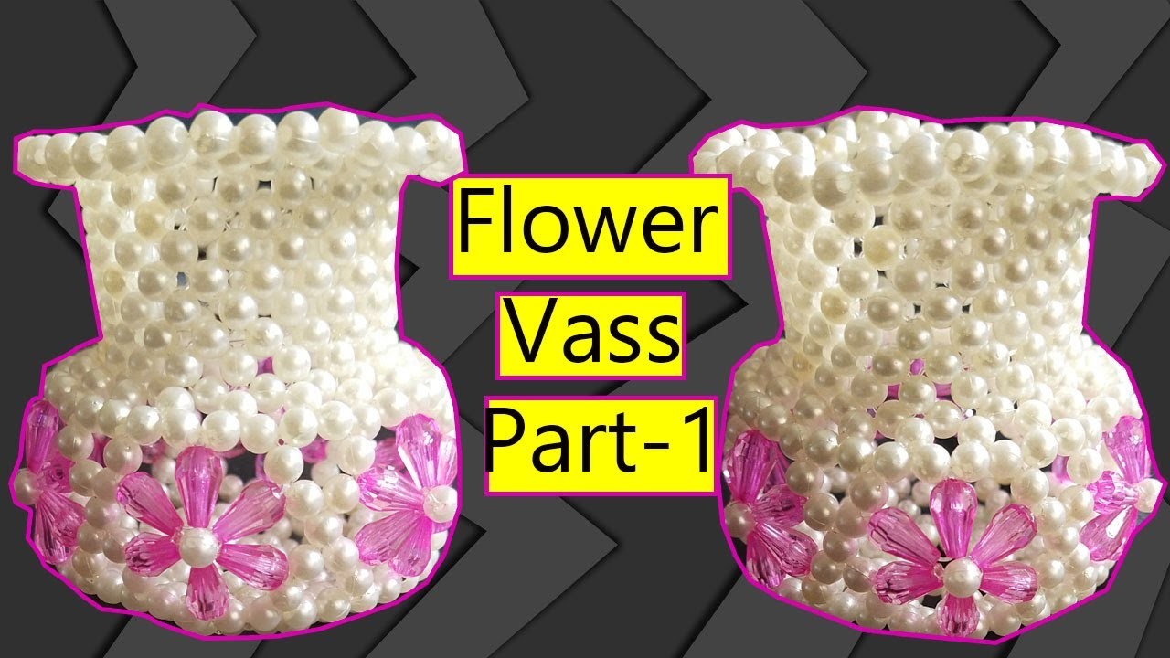 Putir fuldani (part- 1) |Flower vase |Flower pot|পুতির ফুলদানি | Beaded Flower Vass | Fuldany | Mele