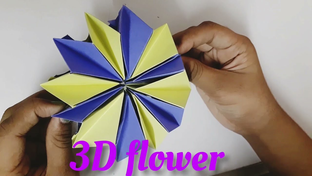 3d origami flower