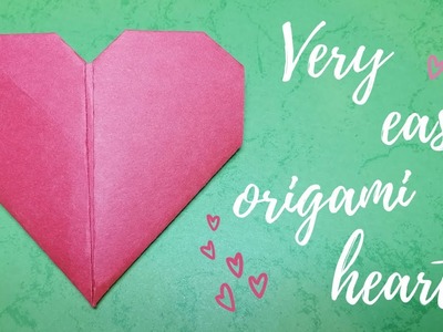 Bardzo łatwe serce z papieru. Easy origami heart.