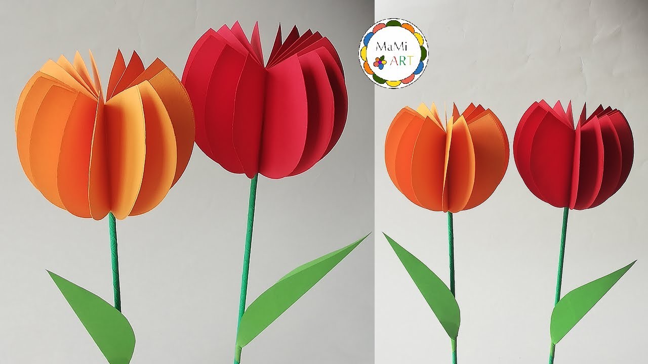 Jak  w prosty sposób  zrobić śliczne kwiaty z kolorowego papieru