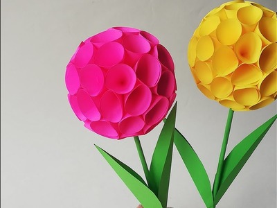 Jak zrobić niezwykły kwiat z kolorowego papieru