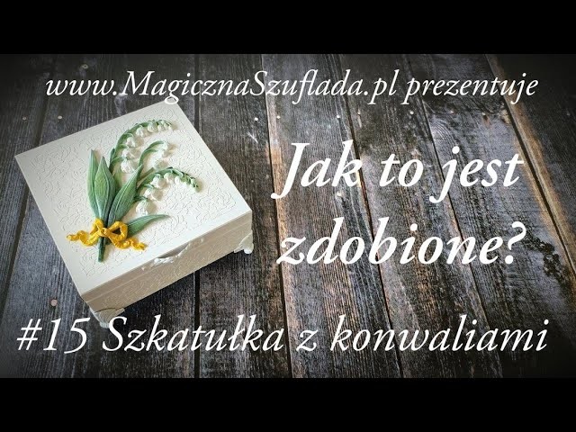 Komunijna szkatułka z konwaliami