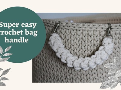 Easy crochet bag handle, free tutorial. Pasek do torebki na szydełku.