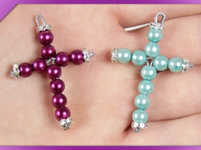✝️ How to make cross out of beads, EASIEST way, DIY #736