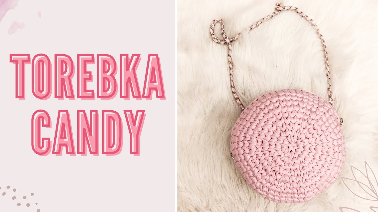 CANDY okrągła torebka na szydełku | VIDEO | round crochet bag | Cupri Crafts