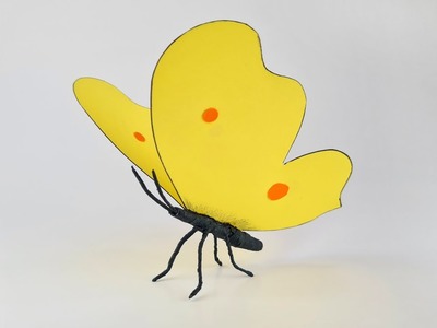 Jak zrobić motylka z papieru i drucika | How to make a butterfly out of paper and wire | DIY