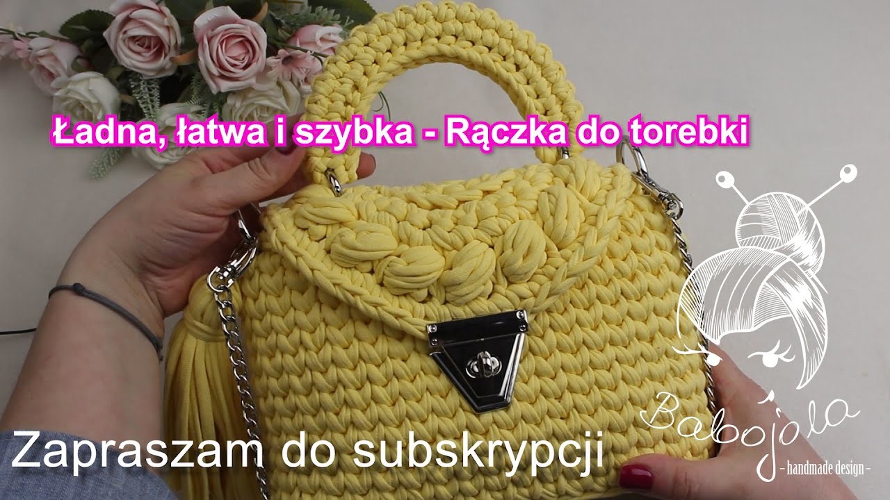 Rączka do torebki z przędzy Bobilon