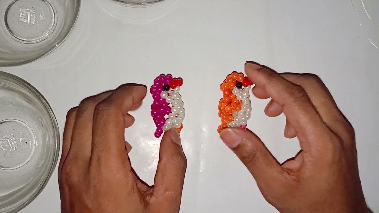 পুতির তৈরি পেঙ্গুইন. How to make a Penguin with beads