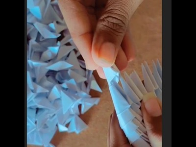 3D origami flower
