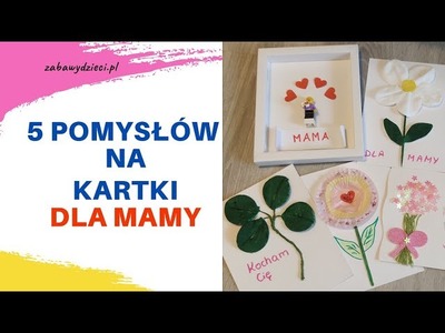 5 pomysłów na kartki laurki na DZIEŃ MATKI | dla mamy | dla babci | DIY | zrób to sam