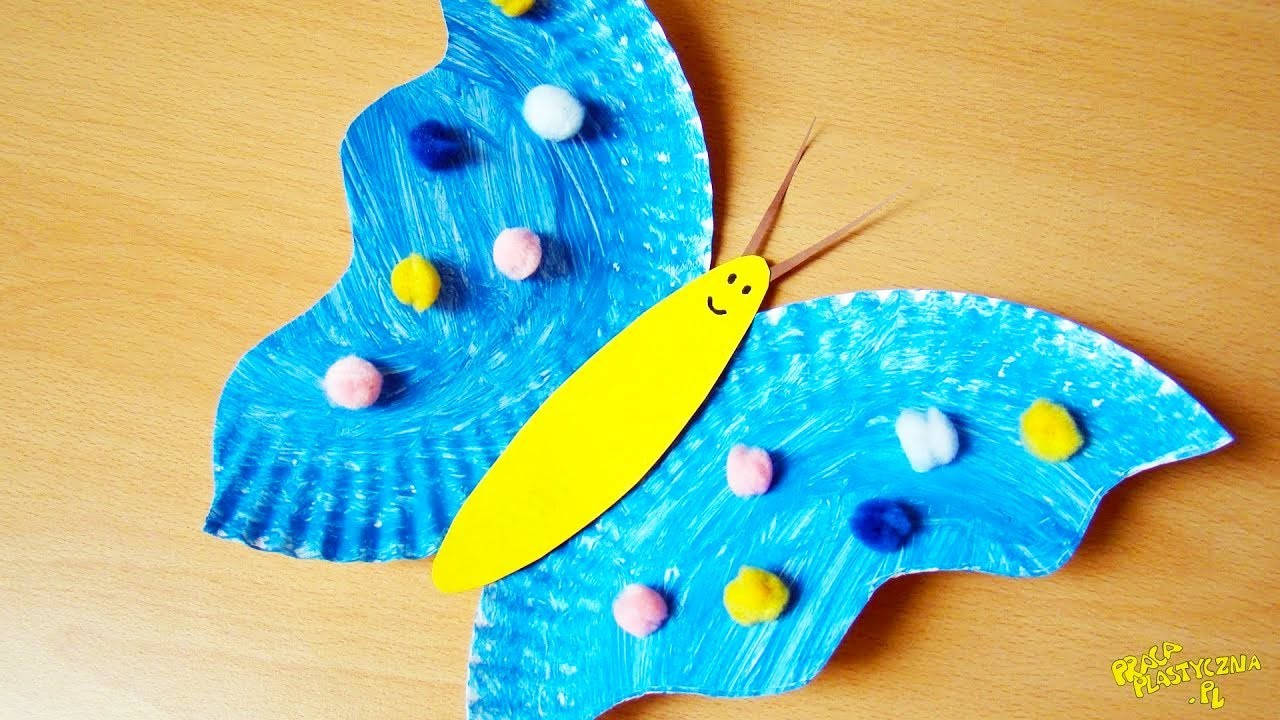 Jak zrobić motyla z papierowych talerzyków? | Praca plastyczna. Paper Plate Butterfly Craft