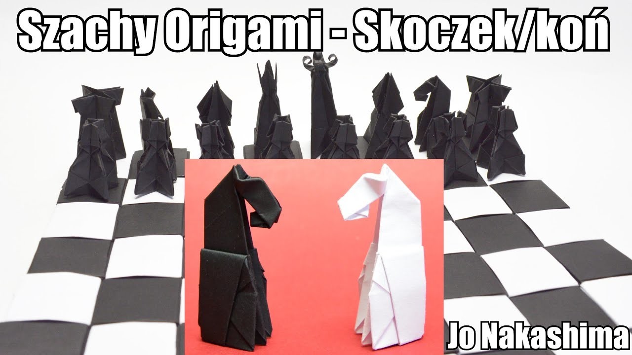 Szachy Origami - Skoczek.koń ♘