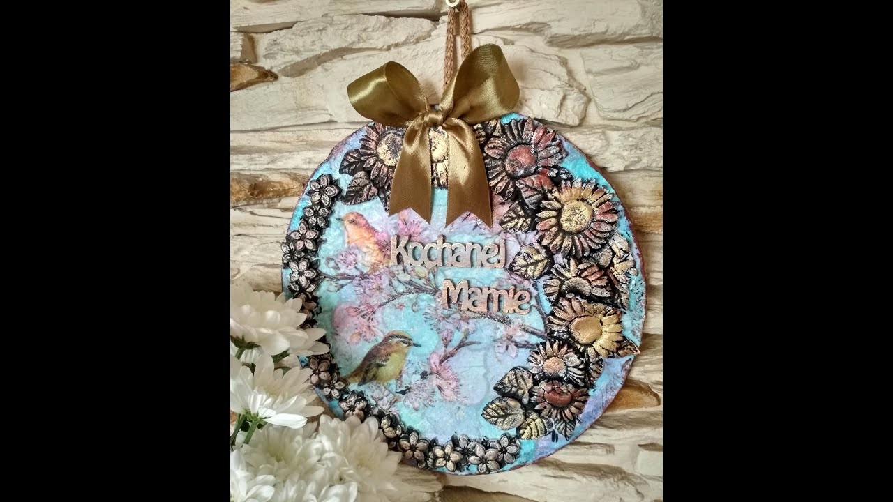 Decoupage , pomysł na  Dzień Matki, Idea for Mothers Day, DIY