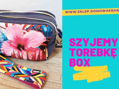 DIY DOUBLE ZIPPER POUCH BAG -Torebka box dwukomorowa - sewing pattern