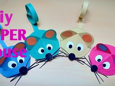 Diy paper mouse.paper craft.how to make paper mouse.اصنع فأر من الورق.حرف يدوية بالورق.فأر من الورق