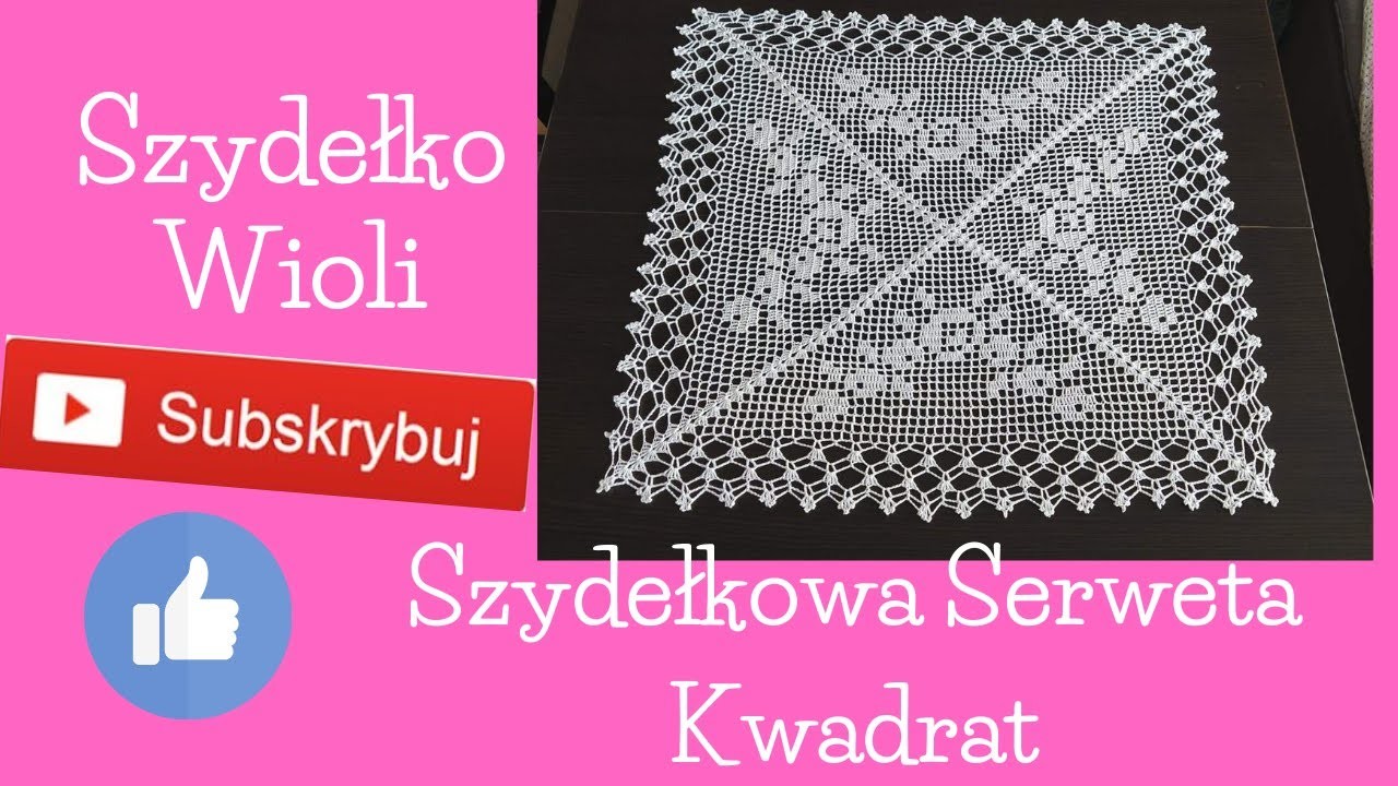 Szydełko Wioli  - kwadratowa serweta. crochet. handmade