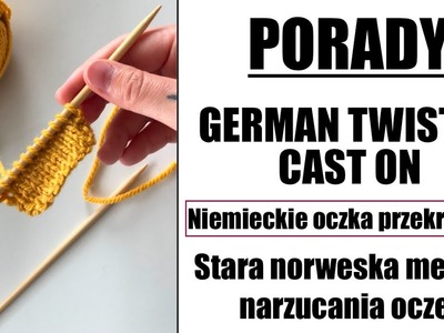 German Twisted Cast On. Stara norweska metoda narzucania oczek