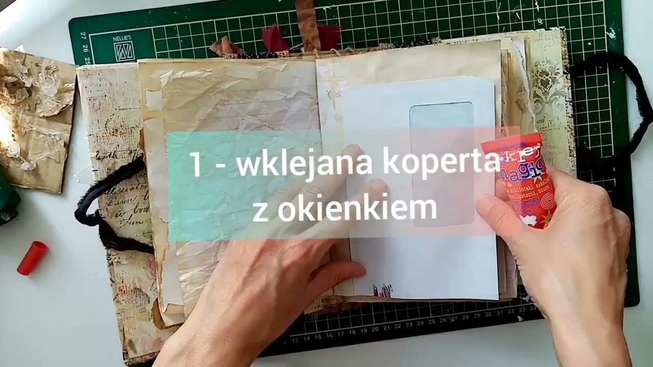 Tutorial na Junk Journal cz. 2 - wykorzystanie kopert.