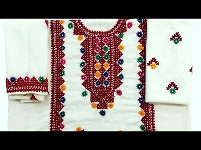 How to do mirror work hand embroidery tutorials for mirror #design2021