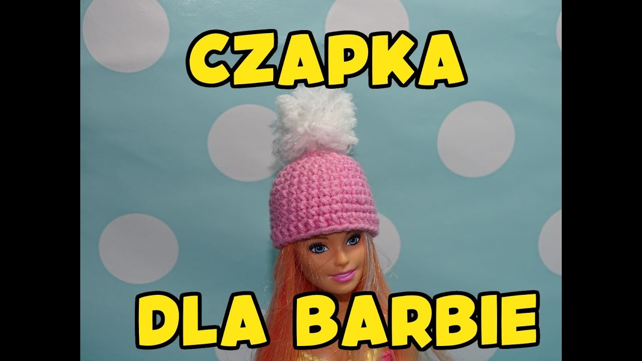 Prosta czapka dla Barbie na szydełku, tutorial, DIY, crochet  , kurs krok po kroku, zima, winter #8