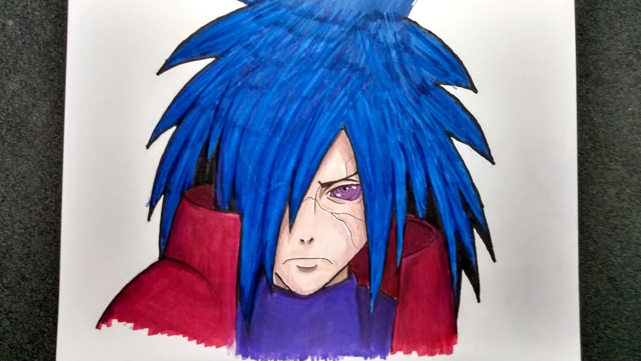 Como dibujar paso a paso a MADARA UCHIHA | fac1l