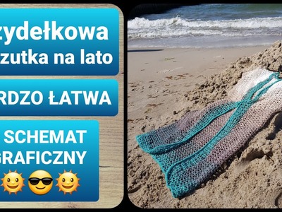 Narzutka plażowa na szydełku + SCHEMAT cz.1.2 Karolina Szydełko
