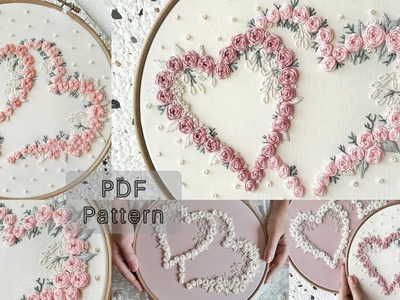 "Embroidery steps for beginners+PDF Pattern"