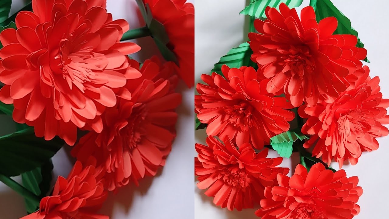 How to Make Paper Flower.Diy flower.Home decoration.কাগজের ফুল