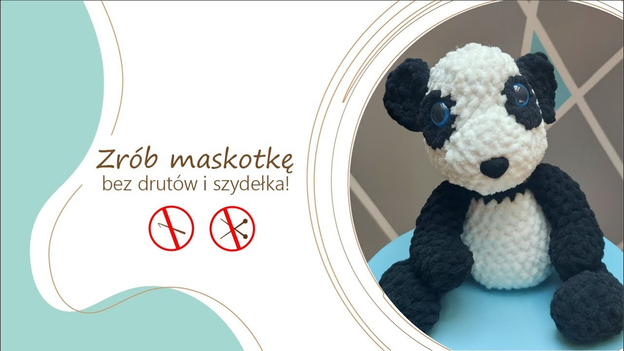 Jak zrobić maskotkę bez szydełka z włóczki Alize Puffy Fine   | rekreatywnie.pl & Вязание-моё хобби