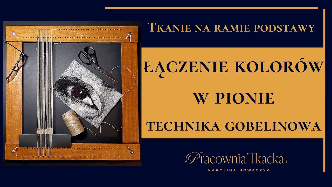 Łączenie kolorów w pionie techniką gobelinową.