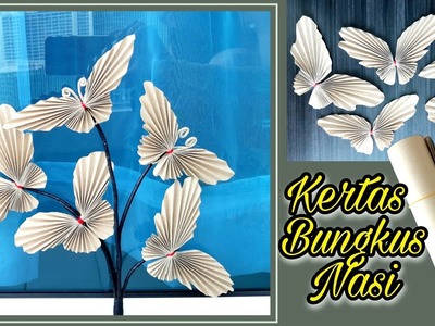 Request Kupu² dari Kertas Nasi | DIY Butterfly Paper