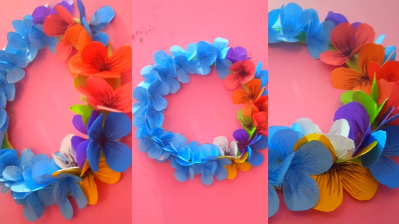 DIY crafts। কাগজের ফুল। Flower crafts।wall mate । Wall hanging।#craft।#diy craft.3d paper crafts.