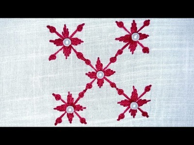 Hand Embroidery | Easy flower design | হাতের কাজ. (HM-09)