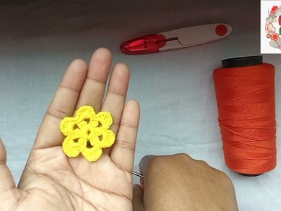 How to crochet beautiful flower-1 || কুরুশের ফুল-১ || kushikatar flower ||Crochet grace ||