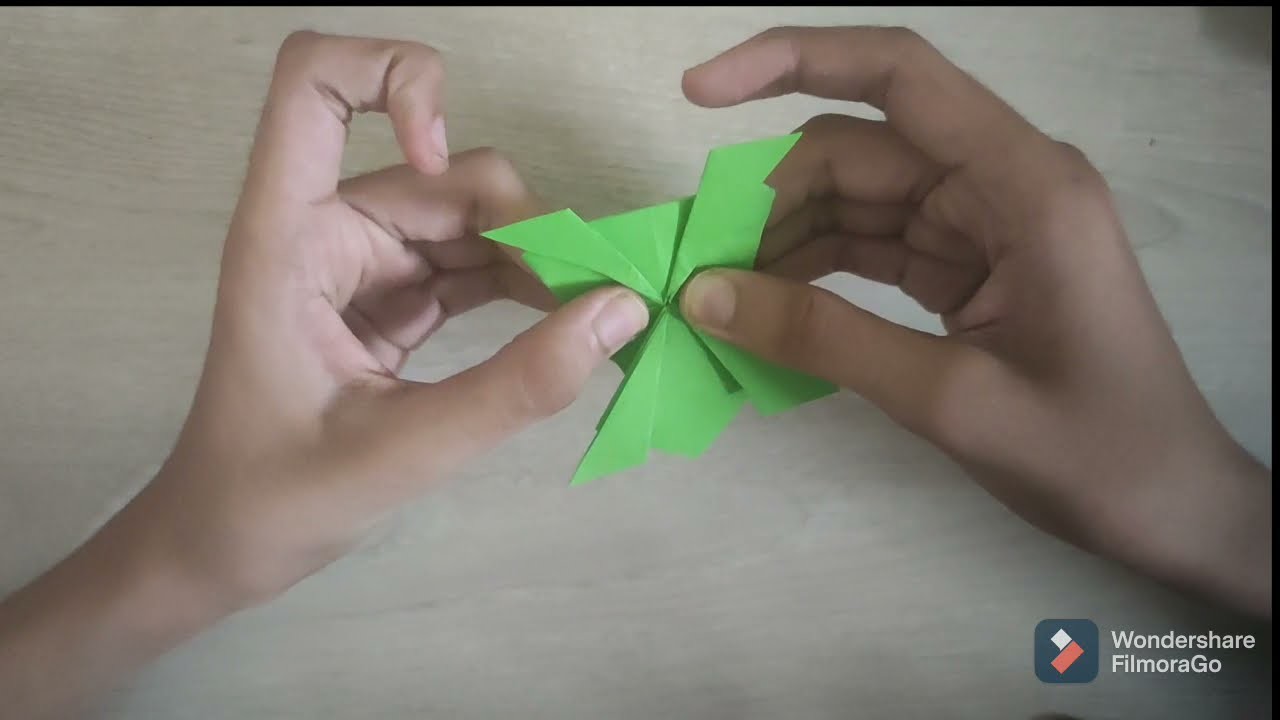 Origami jumping frog – easy