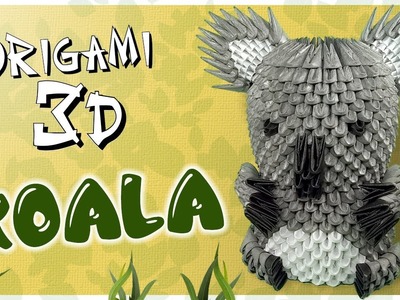 KOALA En Origami 3D ???? 3D Origami KOALA ???? PASO A PASO!