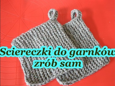 Łapki kuchenne do garnków na drutach. Zapraszam do zrobienia,przydatne i szybkie do zrobienia.nr. 65