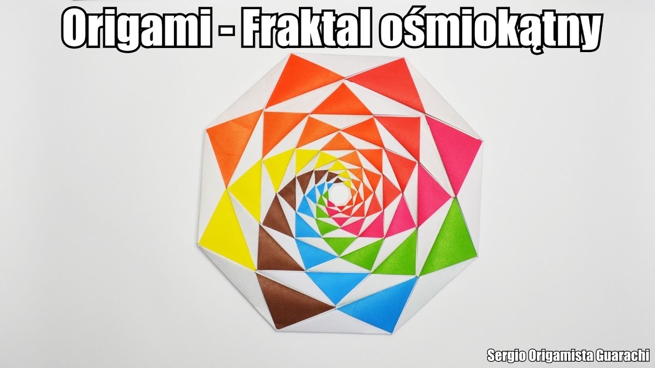 Origami - Fraktal ośmiokątny
