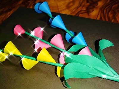 Easy and Beautiful Paper Flower Making | DIY paper flower craft | কাগজের ফুল তৈরি।।