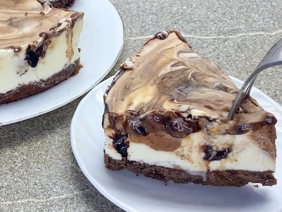 Kuchen Eis MILKA! SEHR KÖSTLICHER Kuchen! Sahne, Schokolade, Kekse! Eistorte MILKA #199